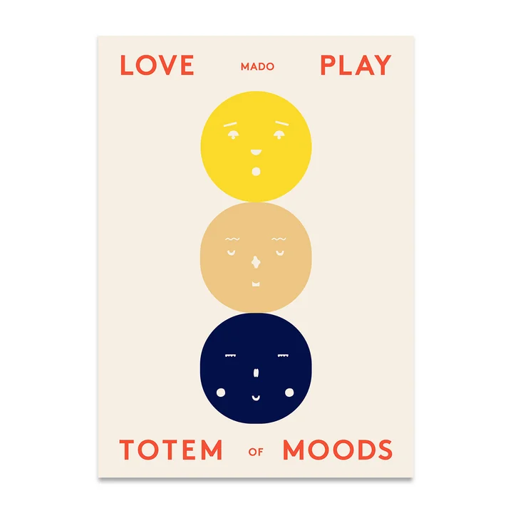 Totem of Moods Poster, 50 x 70 cm de Paper Collective