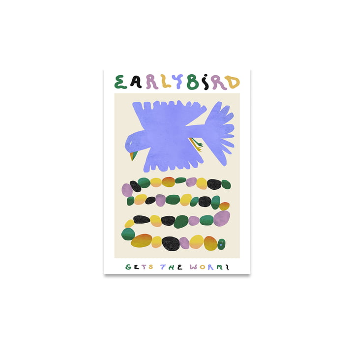Early Bird Gets The Worm Poster, 30 x 40 cm de Paper Collective