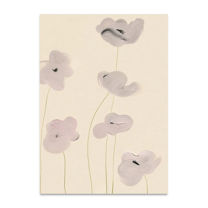 White Vallmo Poster, 50 x 70 cm de Paper Collective