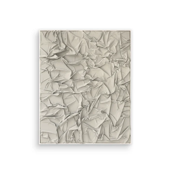 Studio Mykoda - SAHAVA Dune 2, 80 x 100 cm, beige clair / cadre blanc