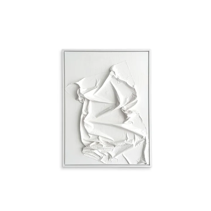 Studio Mykoda - SAHAVA Porca Miseria 1, 60 x 80 cm, blanc / cadre blanc