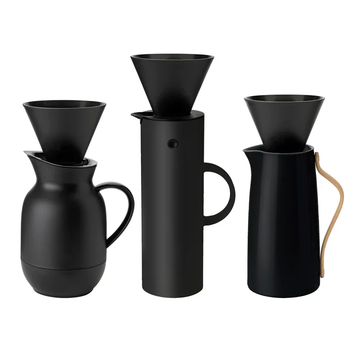 Porte-filtre pour les carafes isolantes de Stelton en couleur noir