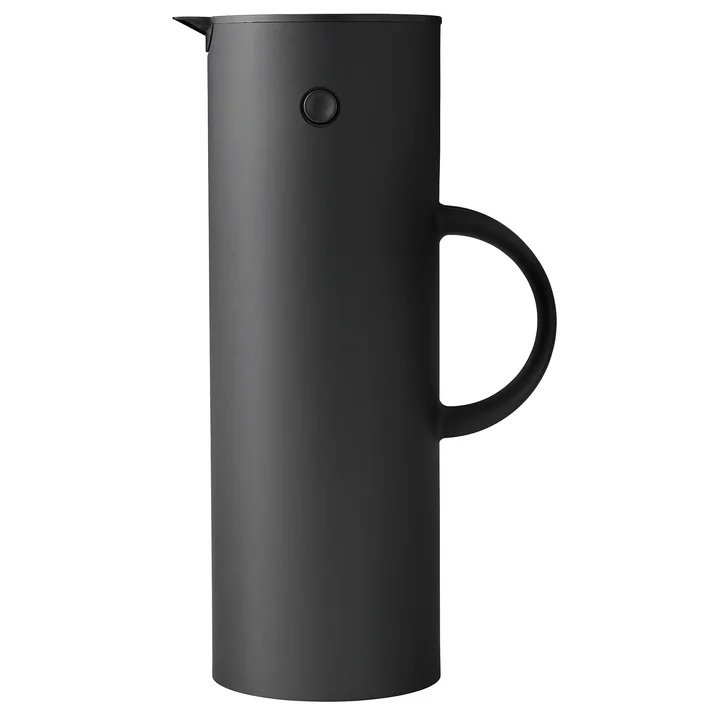 Verseuse isolante EM 77 de Stelton dans la couleur noir soft