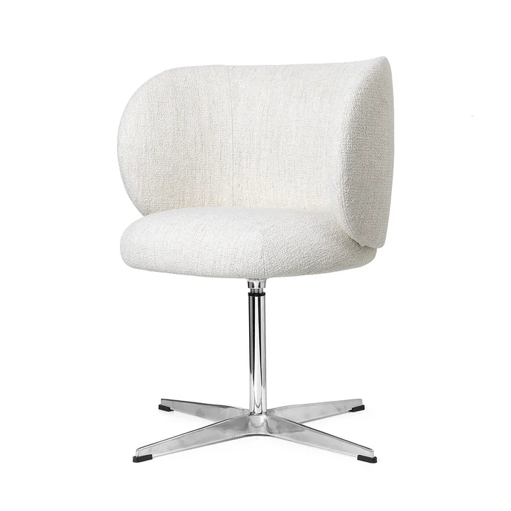 Rico Dining Chair pivotant, blanc cassé (bouclé) de Ferm Living