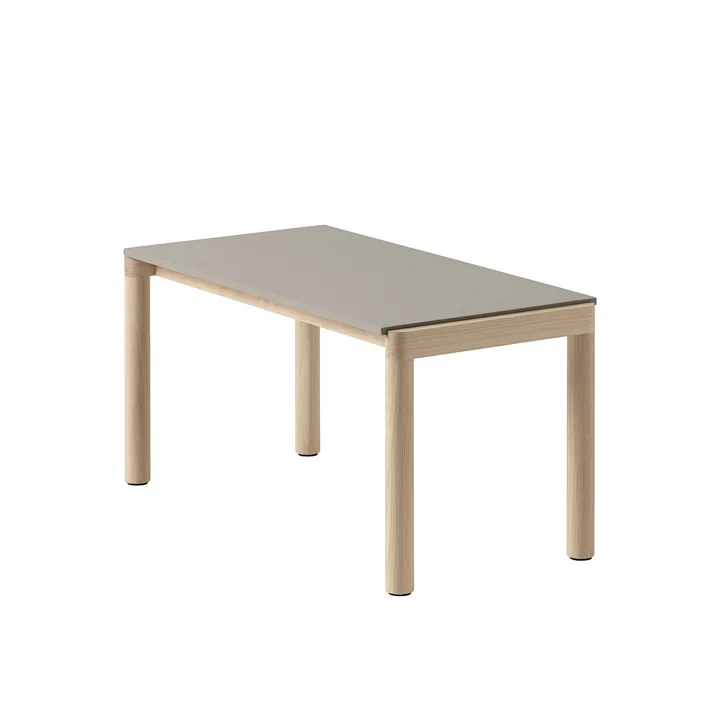 Couple Table basse de Muuto dans la finition Taupe/Oak