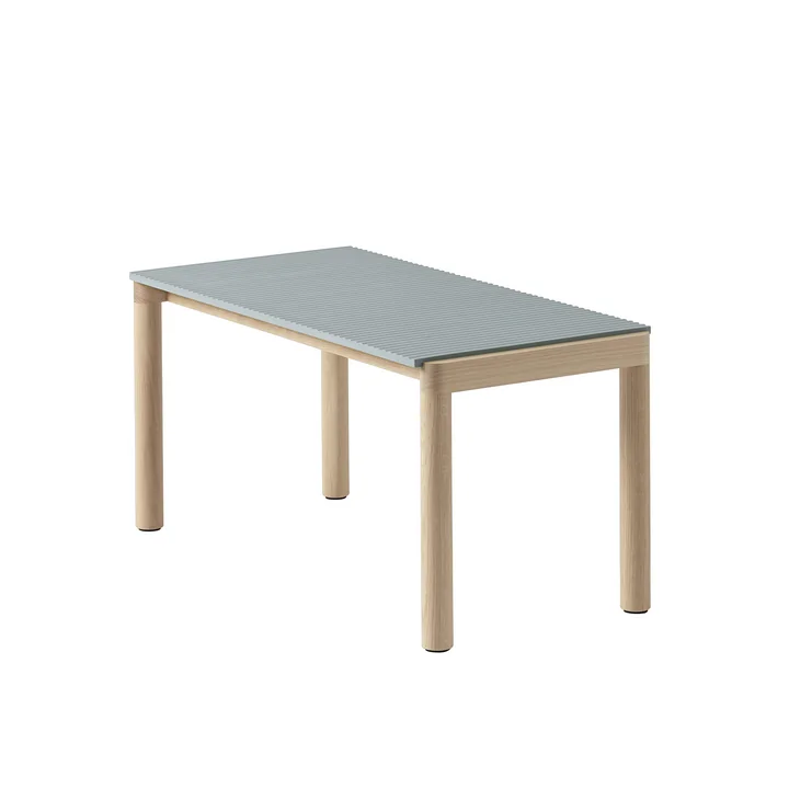 Couple Table basse de Muuto dans la version Pale Blue/Oak