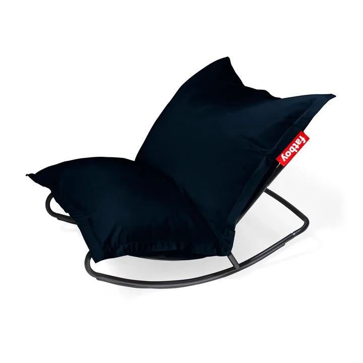 Fatboy - Set promotionnel : Rock 'n' Roll Lounge Chair, noir + Original Outdoor Sitzsack, dark ocean