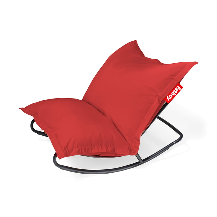 Fatboy - Set promotionnel : Rock 'n' Roll Lounge Chair, noir + Original Outdoor Sitzsack, red