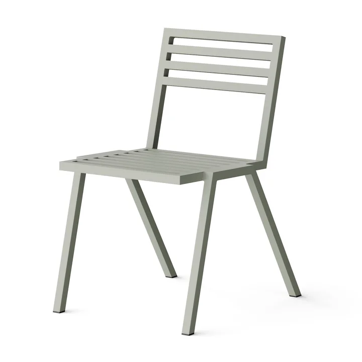 NINE - Chaise empilable d'extérieur, gris RAL 120 70 05