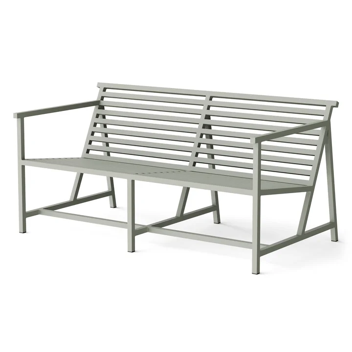 Lounge Banc de jardin 145 x 70 cm, gris (RAL 120 70 05) de NINE