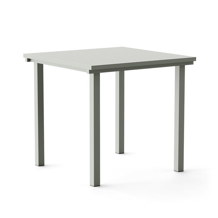 Dining Table, carrée, 80 x 80 cm, grise (RAL 120 70 05) de NINE