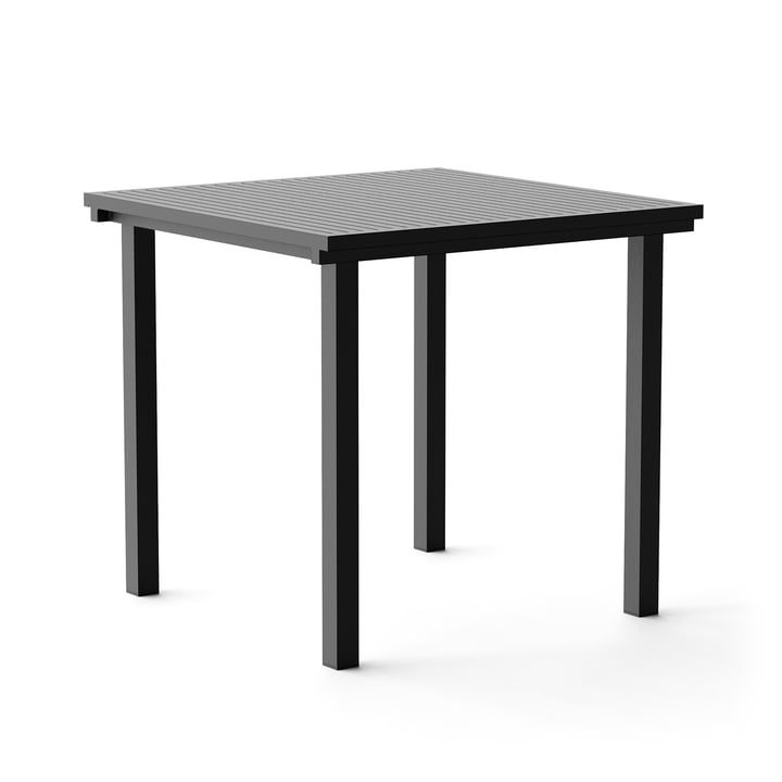 Dining Table, carrée, 80 x 80 cm, noir (RAL 9011) de NINE