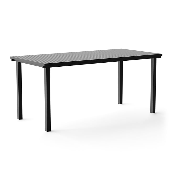 Dining Table, rectangulaire, 167 x 80 cm, noir (RAL 9011) de NINE
