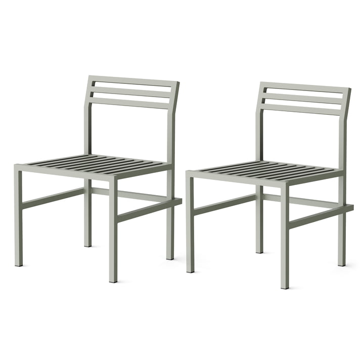 NINE - Outdoor Dining Chair, gris RAL 120 70 05