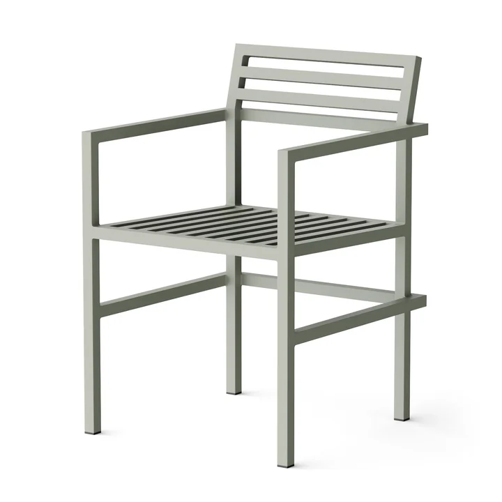 Outdoor Dining Armchair, gris (RAL 120 70 05) de NINE