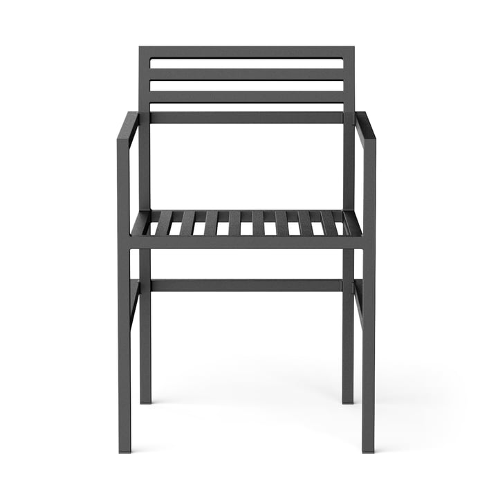 Outdoor Dining Armchair, noir (RAL 9011) de NINE