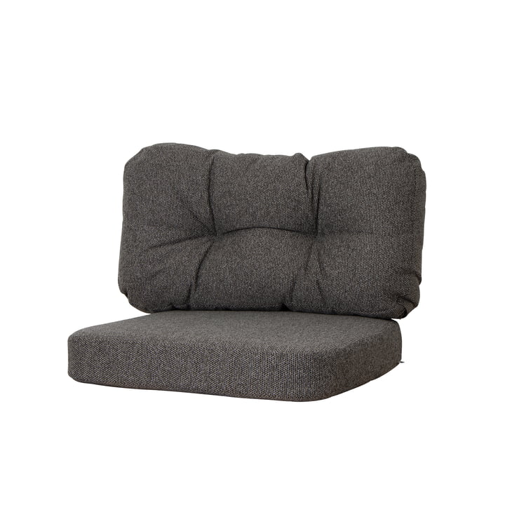 Cane-Line - Ocean Ensemble de coussins pour fauteuil de détente, large, gris foncé (2 pièces)
