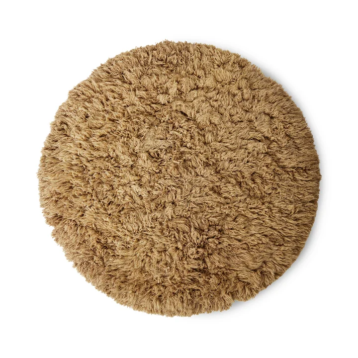 Fluffy Tapis, Ø 200 cm, caramel de HKliving
