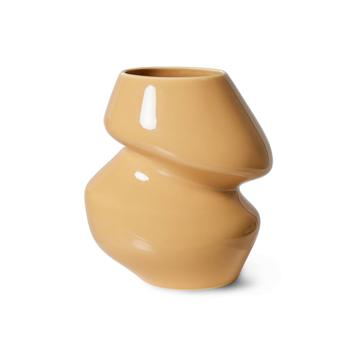 Vase en céramique Organic, S, cappuccino de HKliving