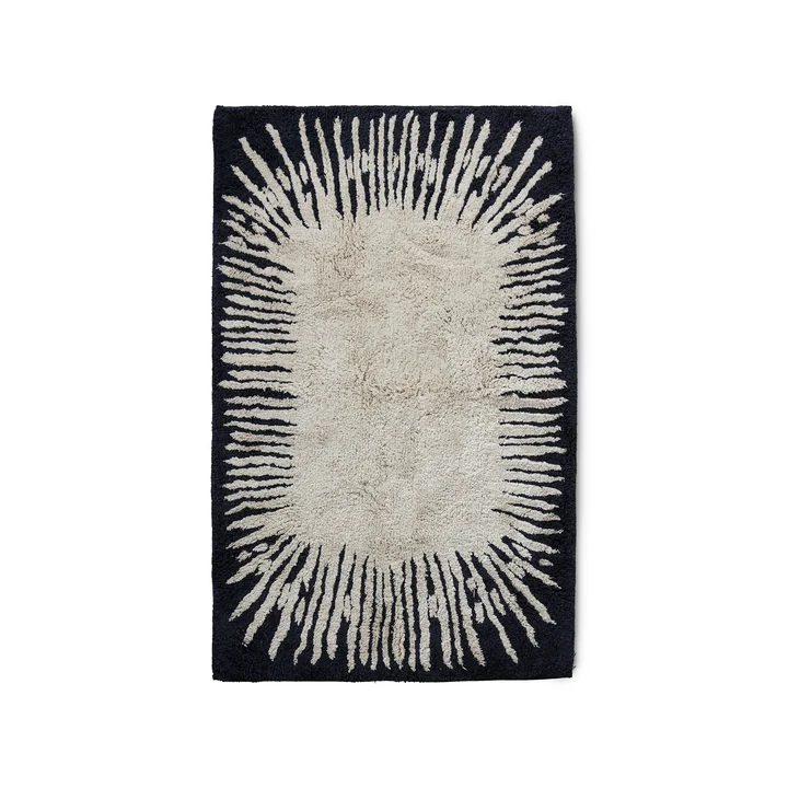 Monochrome Tapis de bain, 75 x 120 cm, noir / blanc de HKliving