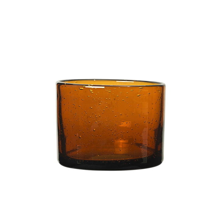 Oli Verre à eau, H 6 cm, recyclé ambre de ferm Living