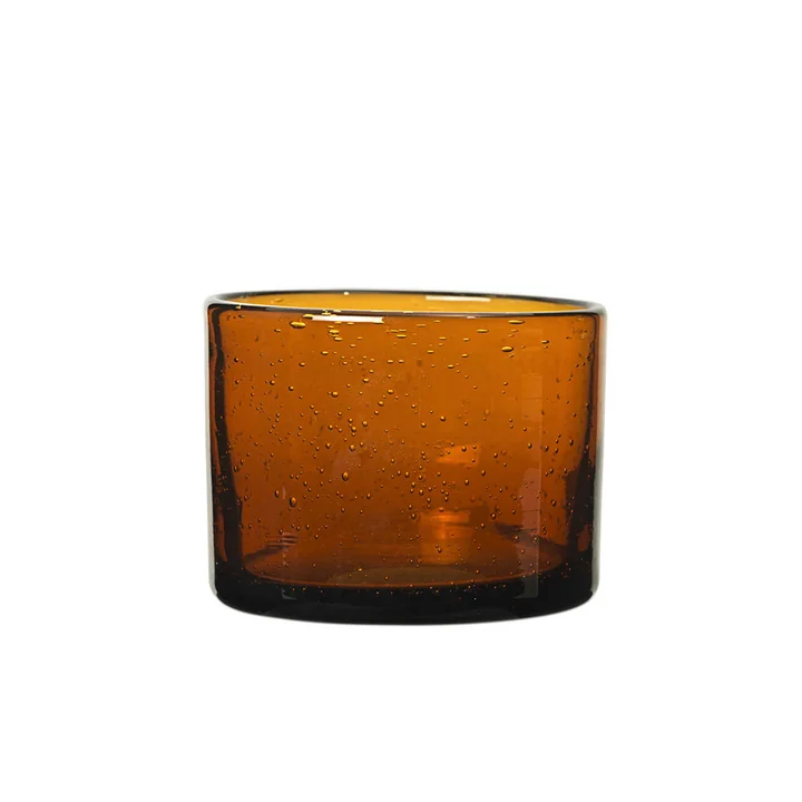 Oli Verre à eau, H 6 cm, recyclé ambre de Ferm Living
