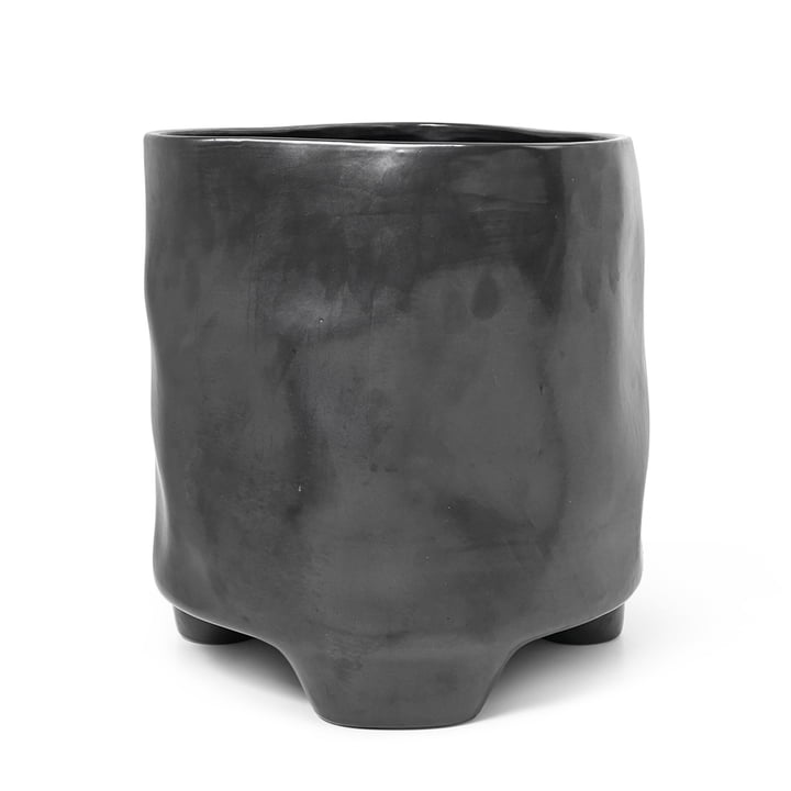 Esca Pot de fleurs, H 36 cm, noir de ferm Living