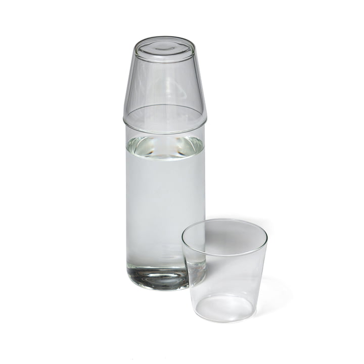 Milk Set carafe + verre à boire (set de 2), transparent de NINE