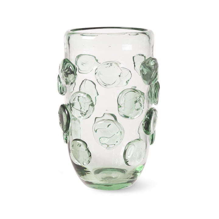 ferm Living - Lump Vase, H 25 cm x Ø 17 cm, transparent (recyclé)