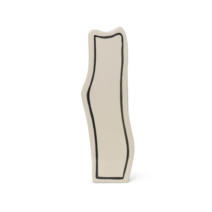 Paste Vase Slim de Ferm Living dans la couleur blanc cassé