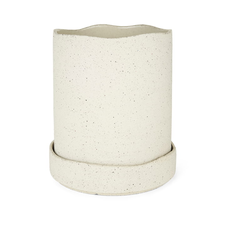 ferm Living - Uneru Pot, H 19 x Ø 16 cm, blanc