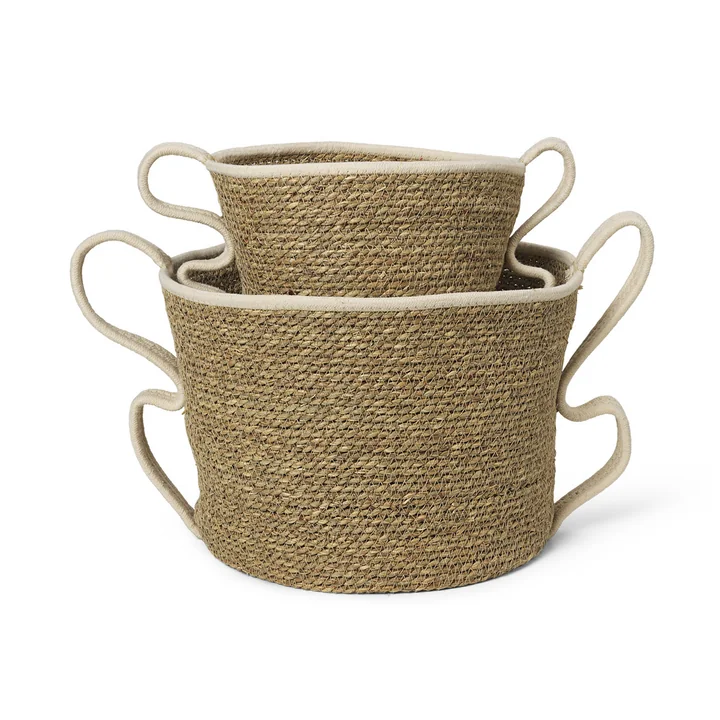 Verso Panier de Ferm Living dans la finition blanc cassé