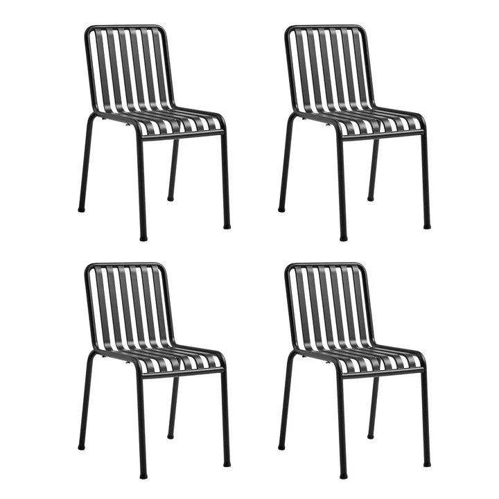 HAY - Palissade Chaise, anthracite (lot de 4)
