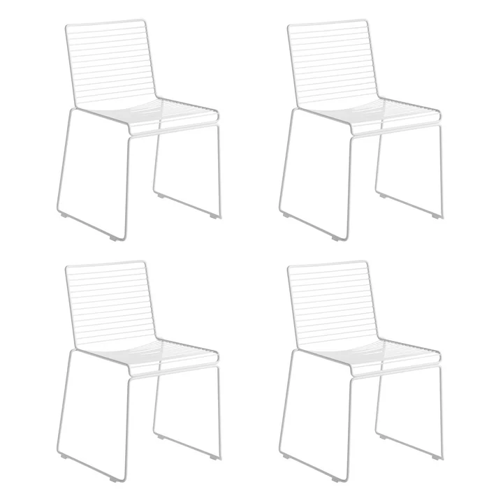HAY - Hee Dining Chair, blanc (set de 4)
