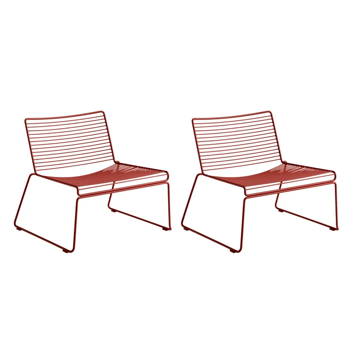 HAY - Hee Lounge Chair , rouille (set de 2)