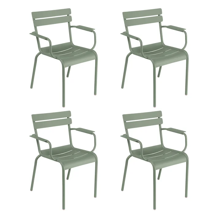 Fermob - Luxembourg Fauteuil, cactus (lot de 4)