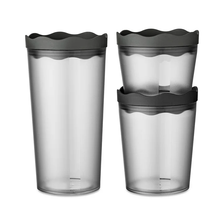 Koziol - PRINCE SET OSLO Set de boîtes à provisions, nature ash grey (set de 3)