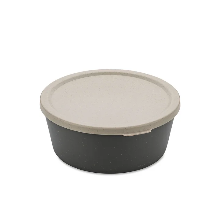 Koziol - CONNECT BOWL Bol, avec couvercle, 400 ml, nature ash grey
