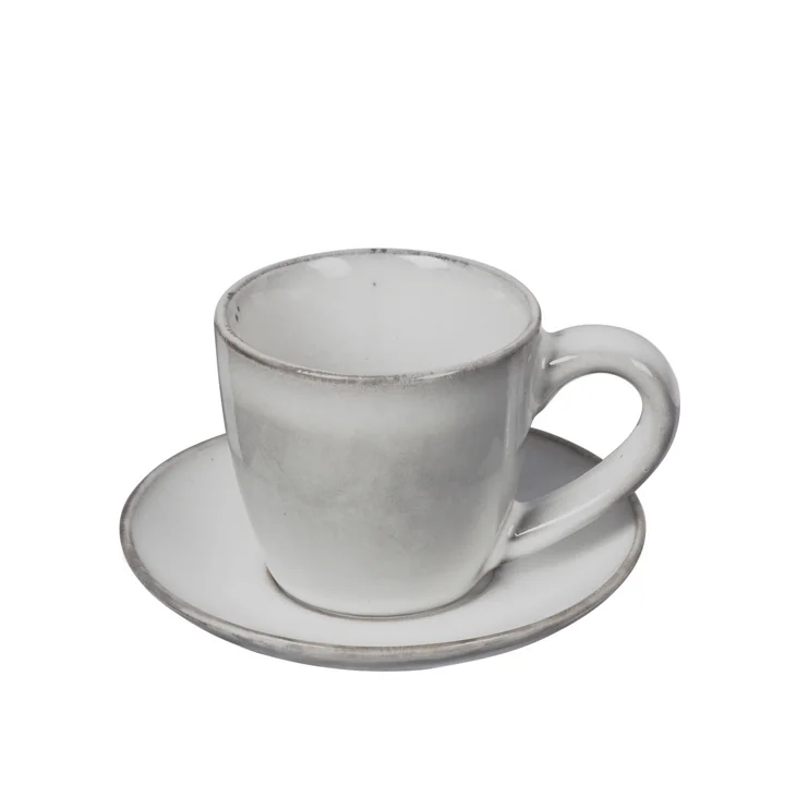 Broste Copenhagen - Nordic Sand Tasse à expresso avec soucoupe, 5 cl