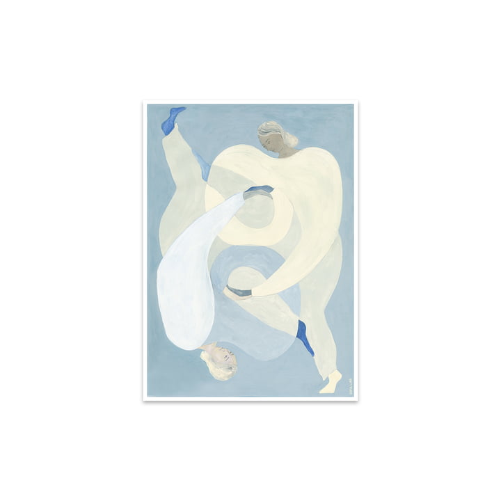 Hold You - Blue de Sofia Lind, 30 x 40 cm