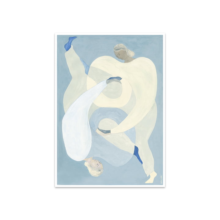 Hold You - Blue de Sofia Lind, 50 x 70 cm