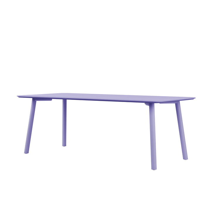 Meyer Color Table 200 x 92 cm, frêne laqué, lilas de OUT Objekte unserer Tage