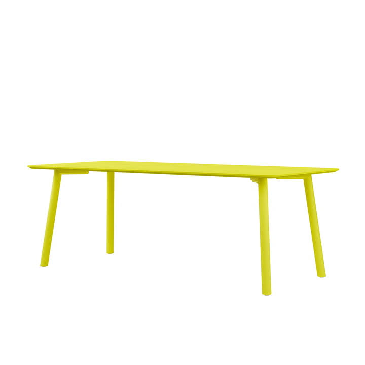 Meyer Color Table 200 x 92 cm, frêne laqué, jaune soufre de OUT Objekte unserer Tage