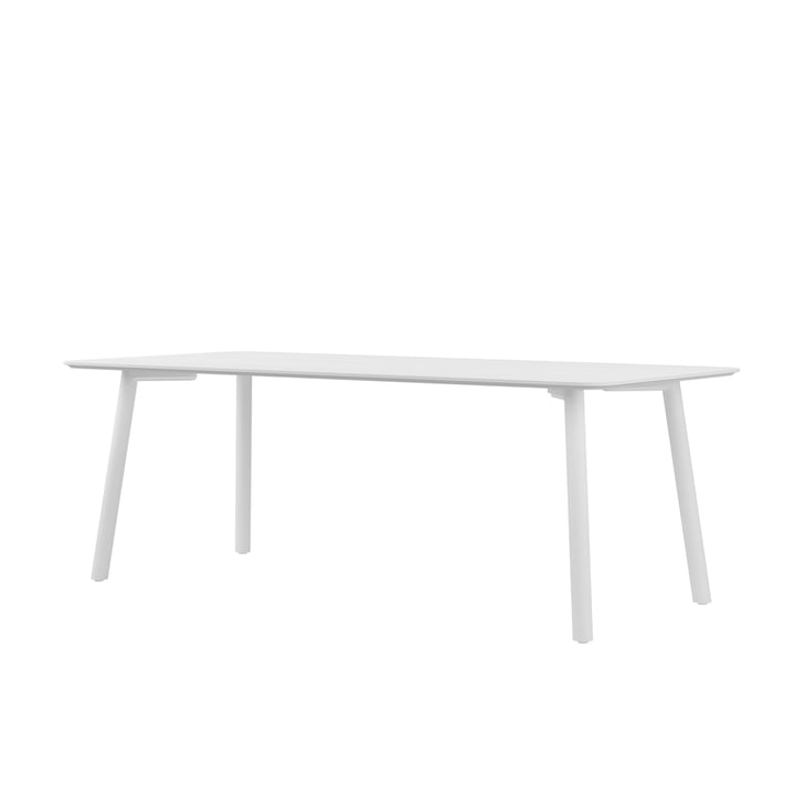 Meyer Color Table 200 x 92 cm, frêne laqué, blanc de OUT Objekte unserer Tage