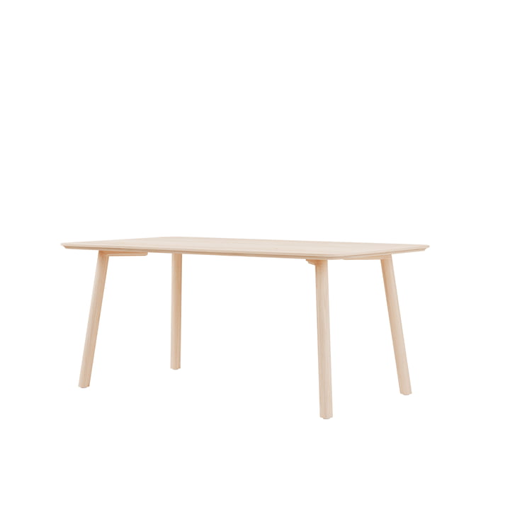 Meyer 23 Table Medium 160 x 92 cm, frêne ciré avec pigment blanc de OUT Objekte unserer Tage