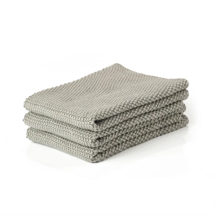 Zone Denmark - Chiffon de nettoyage, 27 x 27 cm, mud (lot de 3)