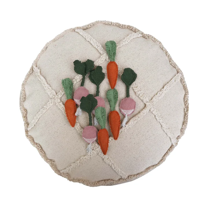 Tic-Tac-Toe Pouf, 50 x 50 cm, naturel de Lorena Canals