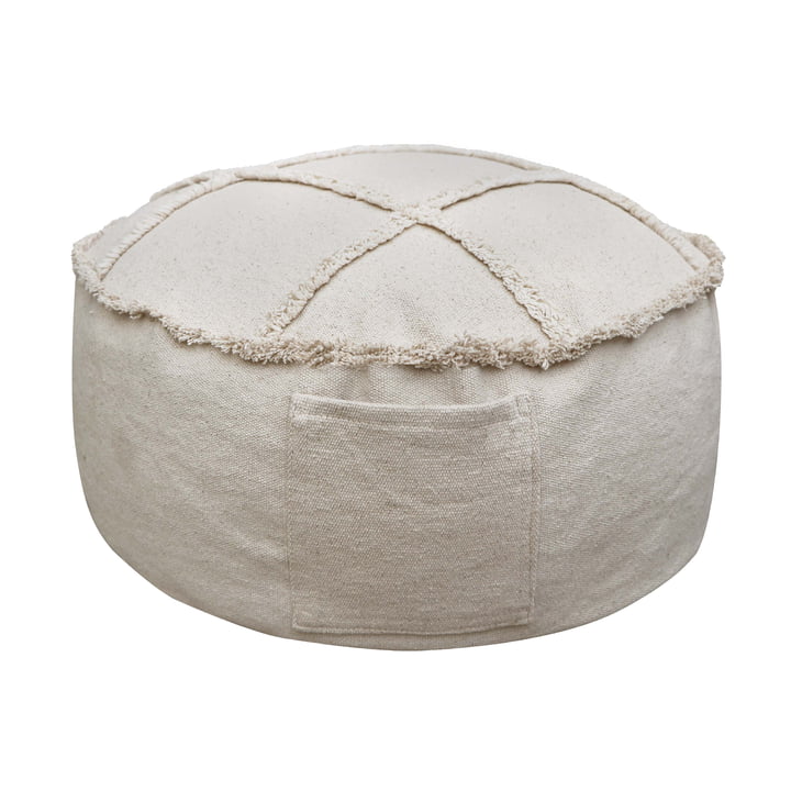 Tic-Tac-Toe Pouf, 50 x 50 cm, naturel de Lorena Canals