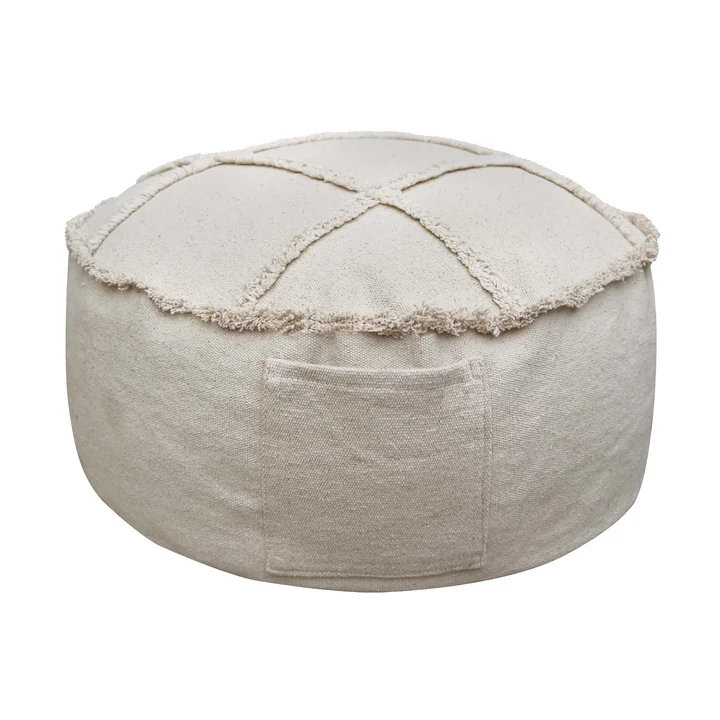 Tic-Tac-Toe Pouf, 50 x 50 cm, naturel de Lorena Canals