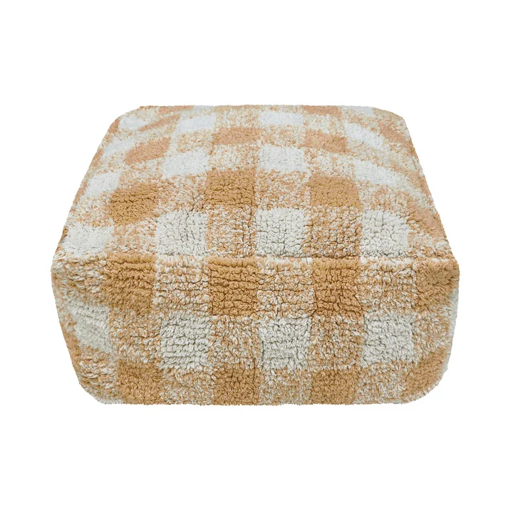 Vichy Pouf, 40 x 40 cm, miel de Lorena Canals